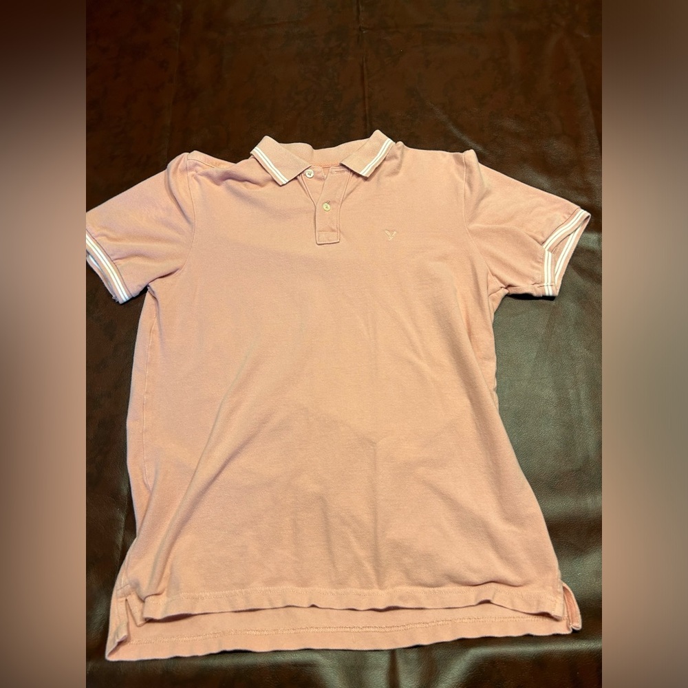 Pink, American Eagle collared shirt! Slightly used!
